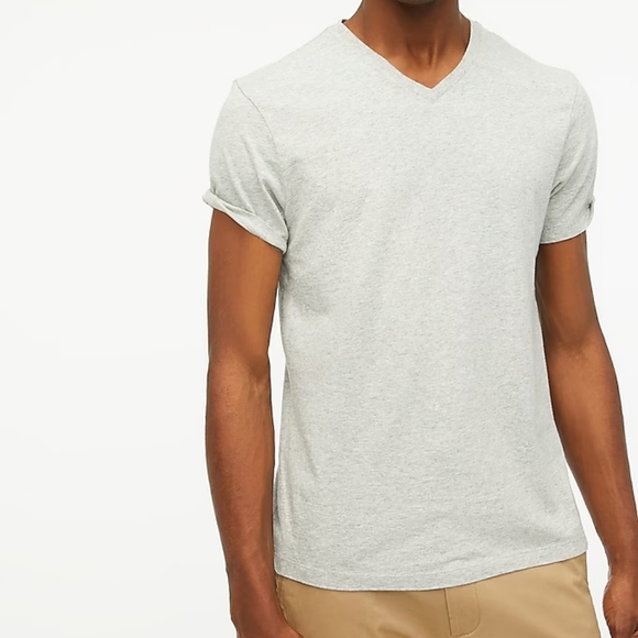 J.Crew Factory Washed Jersey V Neck Tee Navy Size Medium - Picture 2 of 3